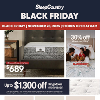 Sleep Country Canada November 28 - December 2 2025