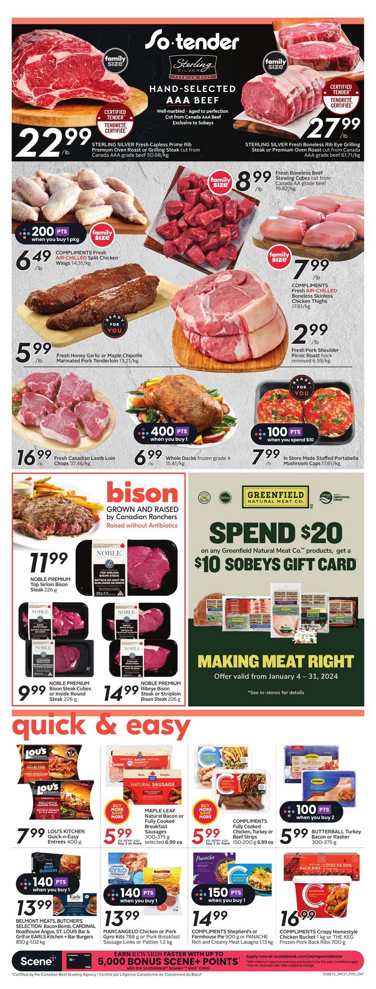 Sobeys Flyer (ON) January 11 17 2024