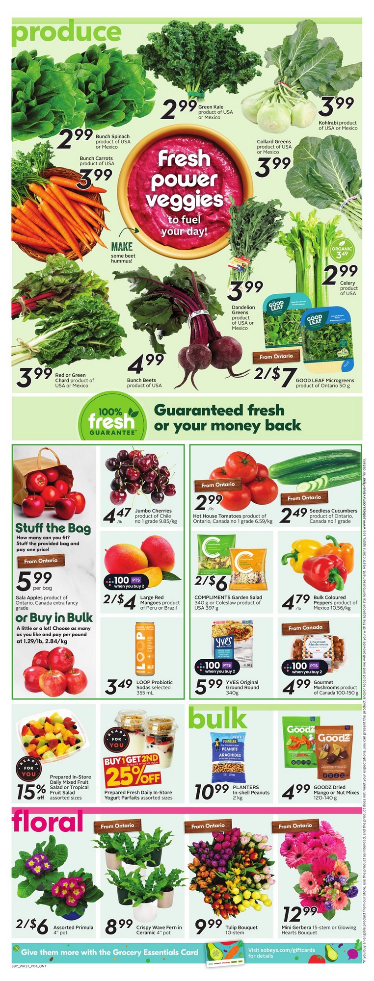 Sobeys Flyer (ON) January 9 15 2025