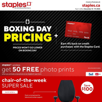 Staples Canada Boxing Day December 13 - 19 2023