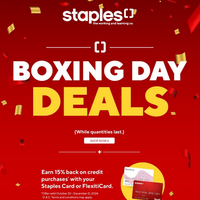 Staples Canada December 25 - 31 2024