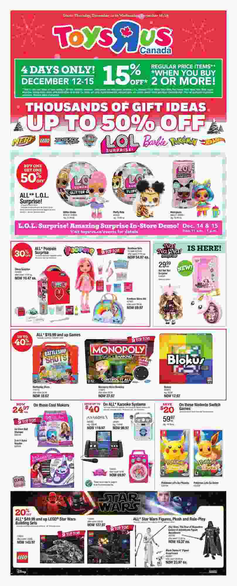 Toys R Us Flyer (ON) December 12 18 2019