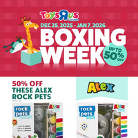 Toys R Us December 25 - January 7 2026