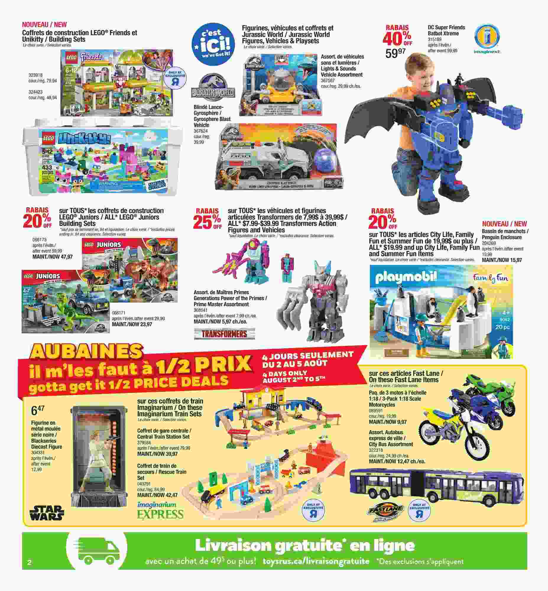 Circulaire Toys R Us Août 2 - 10 2018