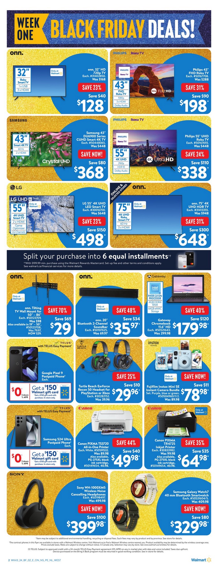 Walmart Flyer (ON) Black Friday Deals November 13 20 2024