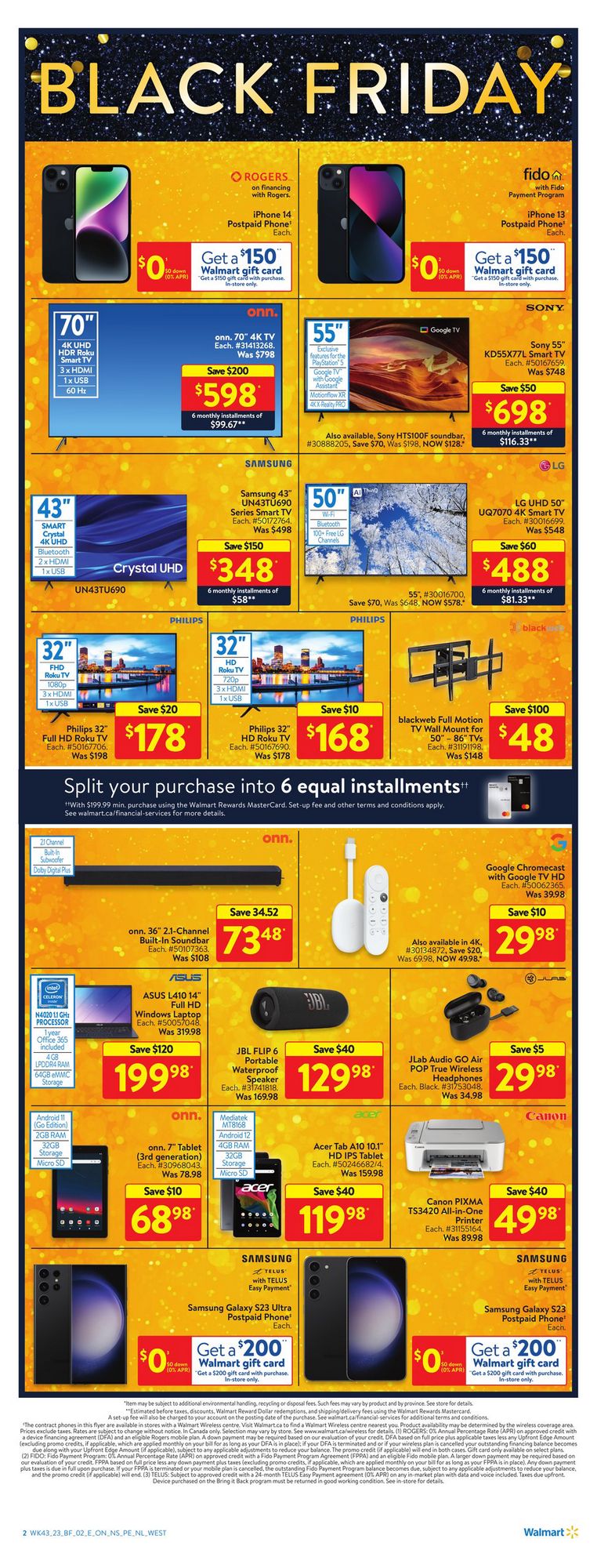 Walmart Flyer (ON) Black Friday November 15 22 2023