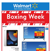 Walmart Boxing Week December 21 - 28 2022