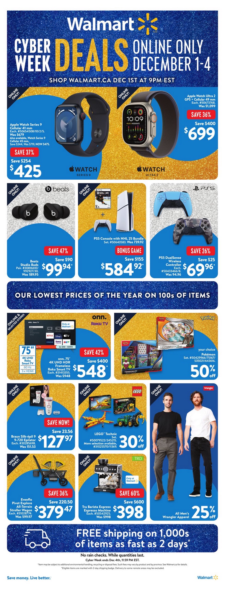 Walmart Flyer (ON) Cyber Week December 1 4 2024