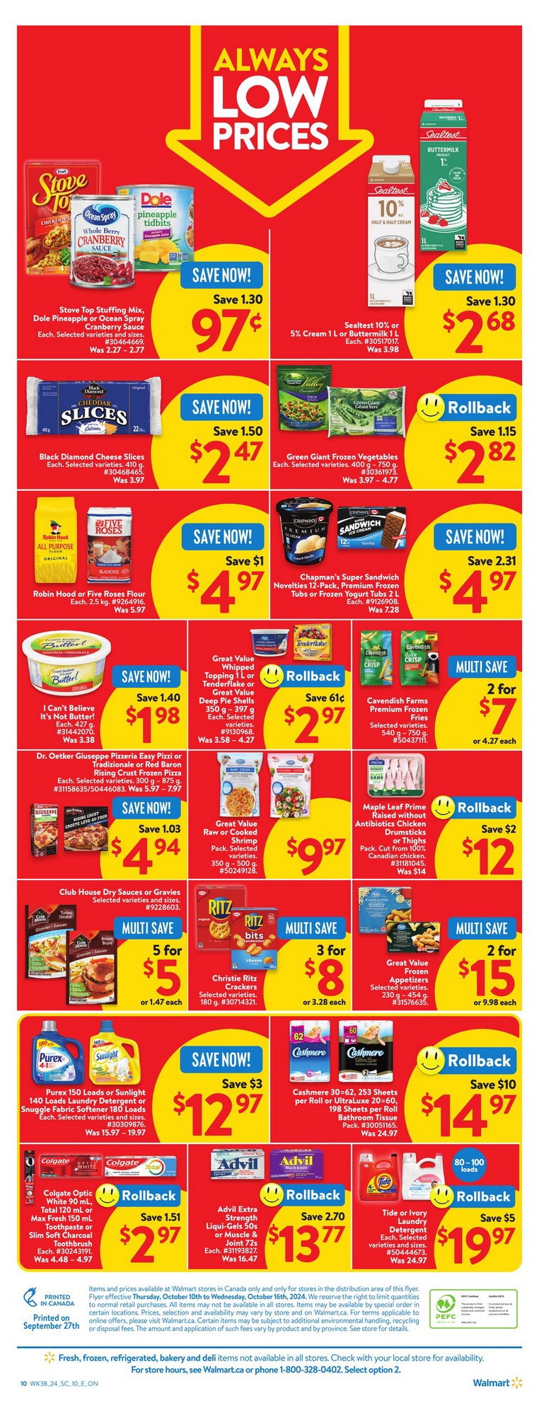 Walmart Flyer (ON) October 10 16 2024